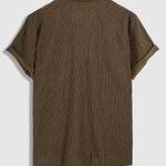 Men's Corduroy Short Sleeve Shirt