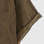 Men's Corduroy Short Sleeve Shirt