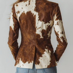 Manuela - Blazer con Estampado Animal Vintage