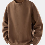 Relax Fit Geometric Jacquard Sweatshirt