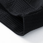 Relax Fit Geometric Jacquard Sweatshirt