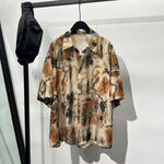 Vintage Distressed Loose Lapel Shirt