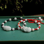 Buddha Stones Natural Jade PiXiu Luck Bracelet