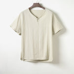 Retro Cotton Linen Button-down Shirt