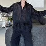Summer Loose Tassel Stage Party Casual Shirt