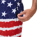 2 In 1 Stars And Stripes Print Swim Shorts