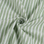 Men's Textured Striped Cuban Collar Short Sleeve Shirt