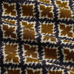 Men's retro ethnic print corduroy half-sleeved POLO