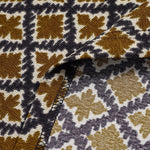 Men's retro ethnic print corduroy half-sleeved POLO