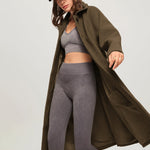 Zeagoo Double-sided Cashmere Coat Long Loose Woolen Jacket