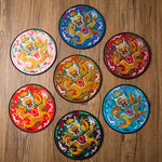 Buddha Stones Dragon Embroidery Cup Mat Pad Tea Cup Coaster Kung Fu Tea Mat