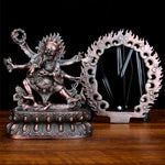 Buddha Stones Tibet Mahakala Bodhisattva Figurine Compassion Copper Statue Decoration