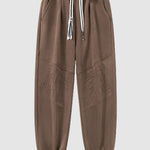 Men's Letter Print Pocket Casual Pants