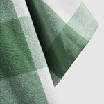 Men's Wool Blend Plaid Casual Short Sleeve Shirt