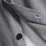 Men's Brushed Corduroy Button-Up Shirt Casual Shorts Set
