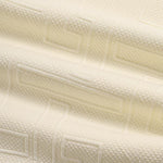 Men's geometric retro jacquard short sleeve polo