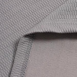 Men's solid color textured casual round neck T-shirt