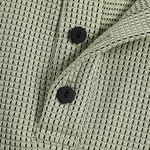 Men's solid color textured fabric casual POLO shorts set