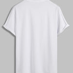 Men's 100% cotton basic round neck T-shirt two-piece set