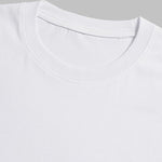 Men's 100% cotton basic round neck T-shirt two-piece set