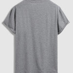Men's Letter Print Casual Round Neck Short Sleeve T-Shirt