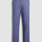 Men's Business Zip Fly Solid Color Flap Detail Slim Fit Pants