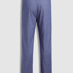 Men's Business Zip Fly Solid Color Flap Detail Slim Fit Pants