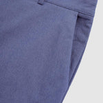 Men's Business Zip Fly Solid Color Flap Detail Slim Fit Pants