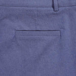 Men's Business Zip Fly Solid Color Flap Detail Slim Fit Pants