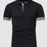 Men's Paisley Color Block Business Casual POLO