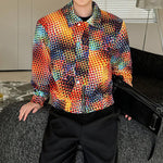Gradient Check Cropped Jacket