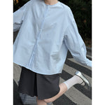 Women's Crew-Neck Casual Simple Shirt