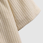 Men's solid color striped terry texture short-sleeved shirt