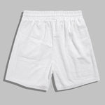 Men's Chinese style wave terry texture shorts
