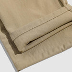 Men's textured elastic waist versatile casual pants