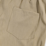 Men's textured elastic waist versatile casual pants