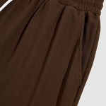 Men's solid color textured elastic waist casual pants