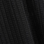 Men's sleeveless hollow textured knitted solid color casual set