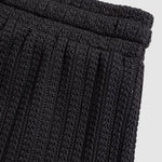 Men's sleeveless hollow textured knitted solid color casual set