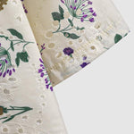 Men's Printed Floral Cutout Button Short Sleeve Shirt