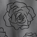 Men's lace embroidered rose flower short-sleeved shirt