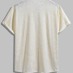 Men's Chinese style jacquard lapel short sleeve polo