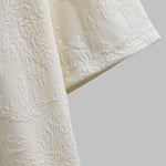 Men's Chinese style jacquard lapel short sleeve polo