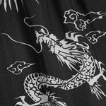 Men's Chinese Dragon Totem Satin Casual Shorts