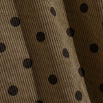 Men's Polka Dot Corduroy Button-Down Casual Long Sleeve Shirt