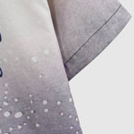 Men's Japanese wave print short-sleeved shirt