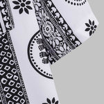 Men's Retro Floral Print Skin-Friendly Casual Button Short Sleeve Shirt