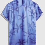 Men's Palm Tree Print Short Sleeve Shirt