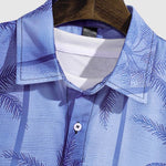 Men's Palm Tree Print Short Sleeve Shirt