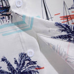Men's Flamingo Print Casual Short Sleeve Shirt